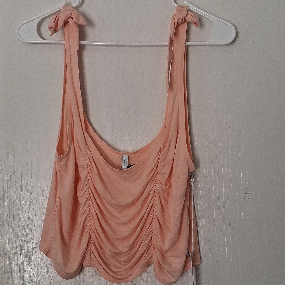 Sisstrevolution Now Or Never Petal Pink Cropped Summer Festival Top Sz S